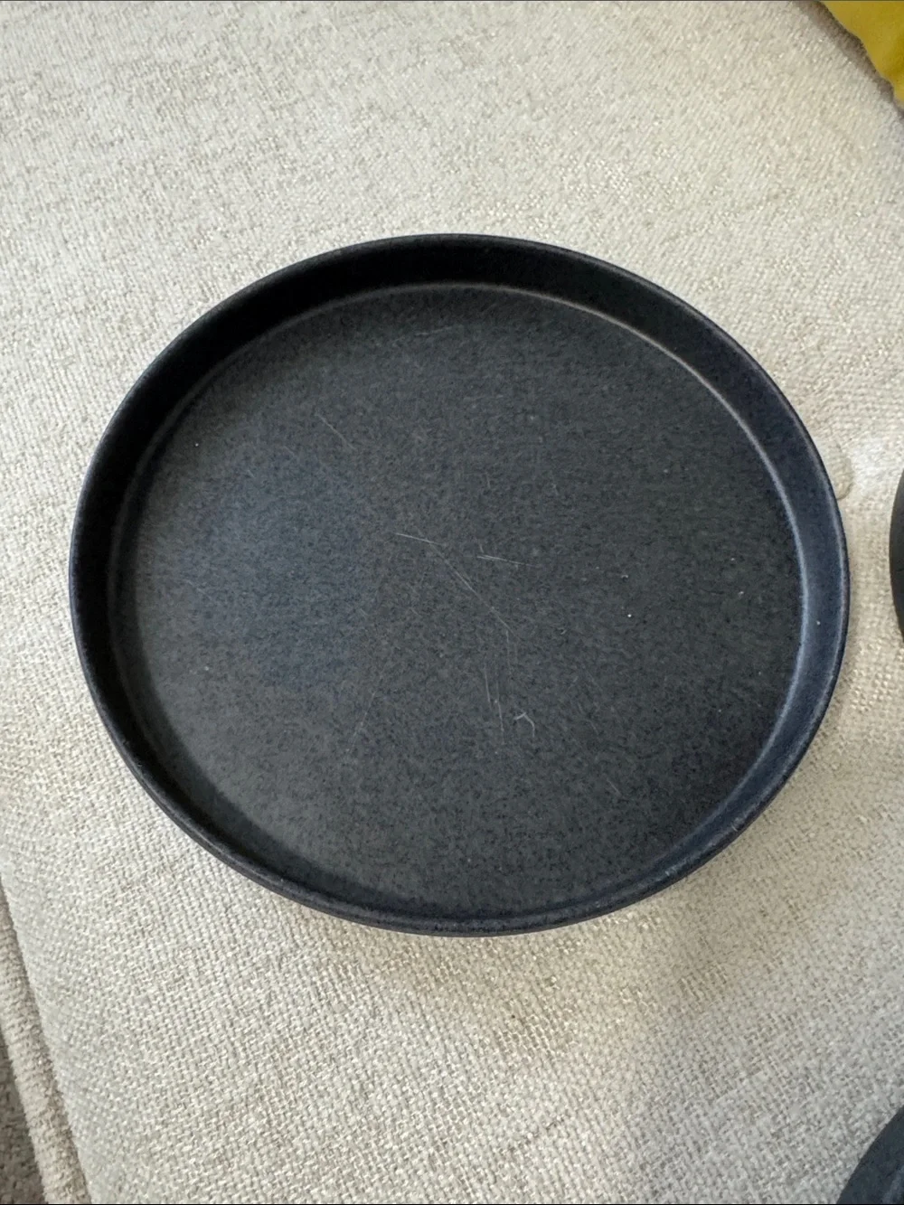 Pottery Barn Blackish Gray Round Serving Trays - Set of 5